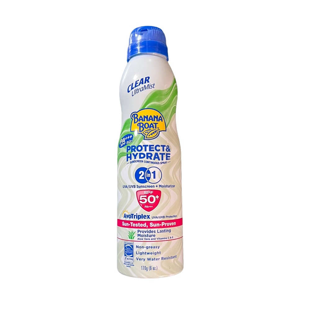 Banana Boat Clear Ultra Mist Protect & Hydrate Moisturizing Broad Spectrum